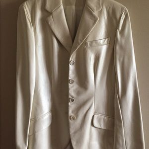 Leather blazer